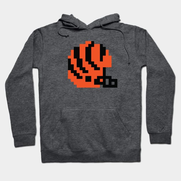 8 Bit Cincinnati Bengals Helmet Hoodie by N8I